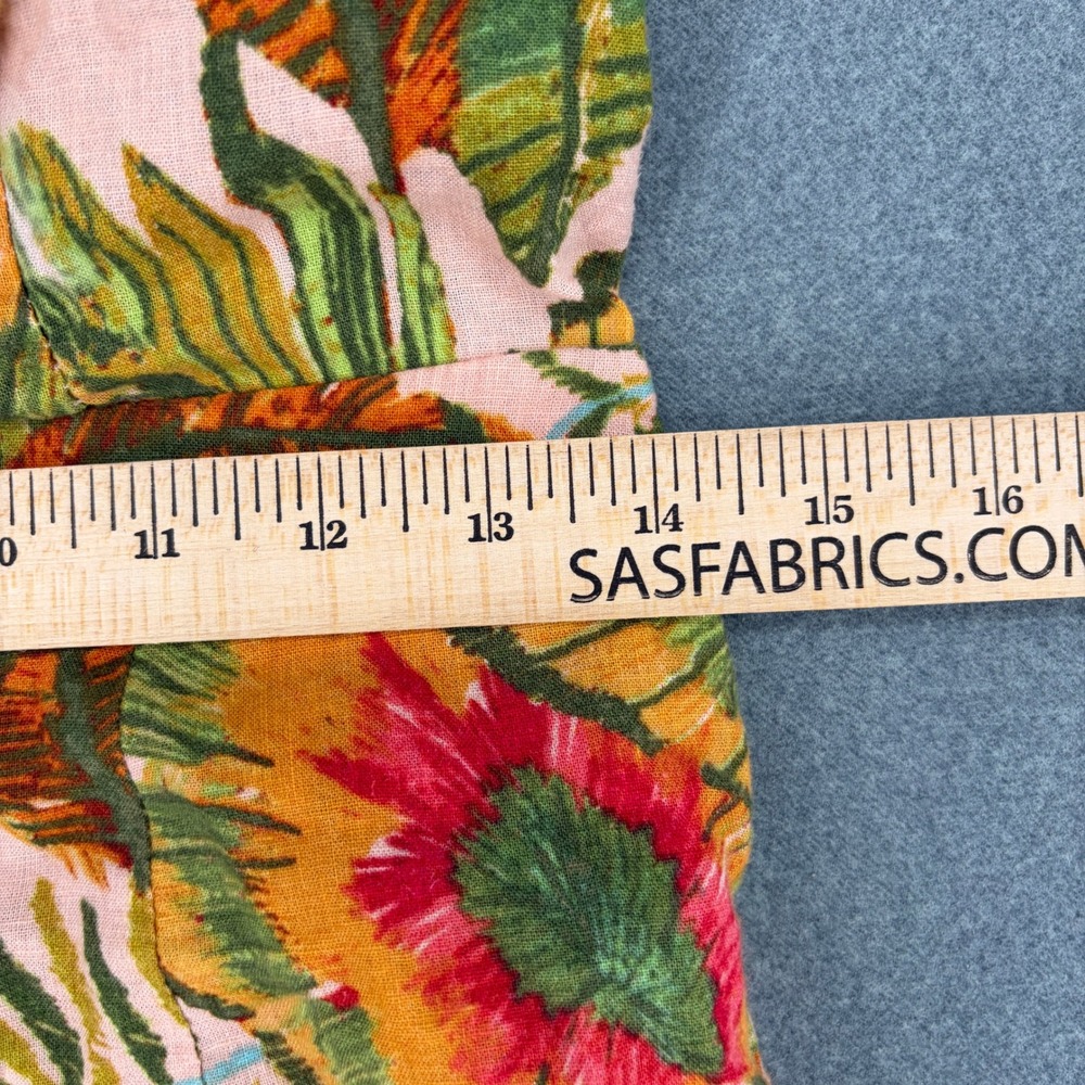 Tropical Floral Halter Wide Leg Jumpsuit Tropical Resort Boho Summer Vacation - Picture 8 of 10